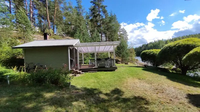 Mökki 1972 (24 m²) + aitta + rantasauna, 4 120 m² rive Saimaa — Viljakansaari / Puumala — 6