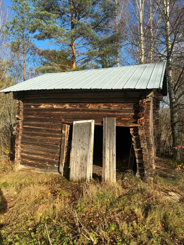 Ancienne maison en rondins de 80 m² à rénover sur 3,9 ha, rive privée sur le Korppisenjärvi — Puumala — 9