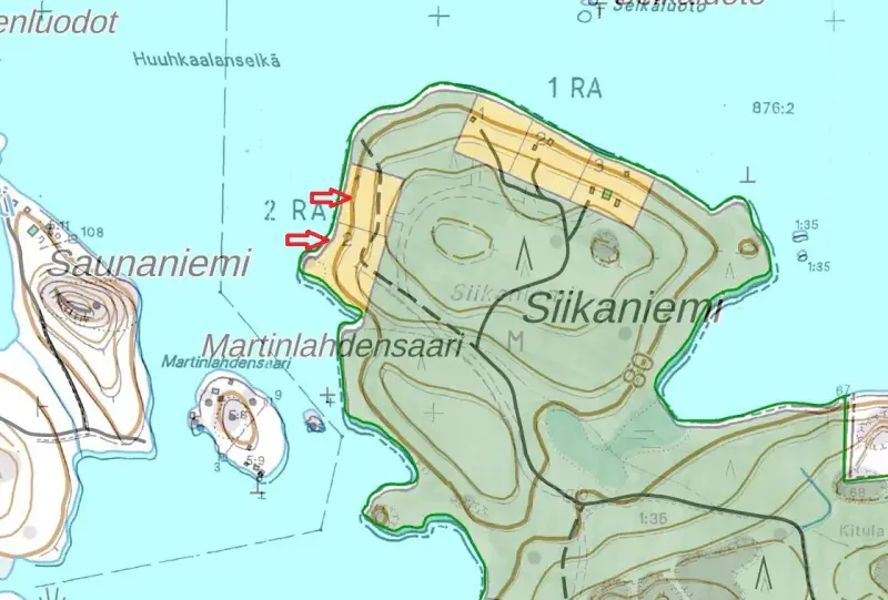 Terrain constructible Saimaa Siikaniemi ~1 ha / 200 m rive — Puumala — 3