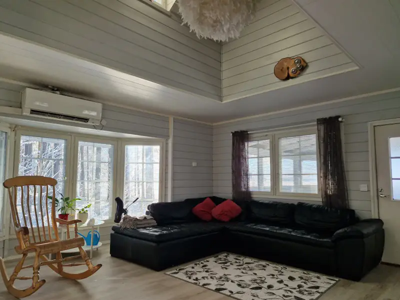 Villa Suvilahti ~152 m² (2016) + sauna bois, plage sable Parkkimajärvi, 6 240 m² — Parkkima — 14