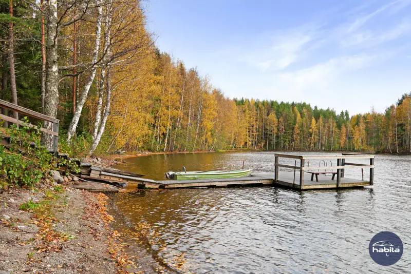 Mökki en rondins ~26 m² (1971) + sauna et aitta à deux chambres, 2 450 m² et rive privée — Nieminen / Rääkkylä — 5