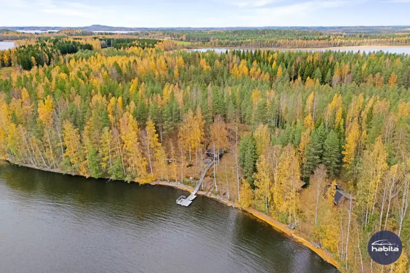 Mökki en rondins ~26 m² (1971) + sauna et aitta à deux chambres, 2 450 m² et rive privée — Nieminen / Rääkkylä — 8