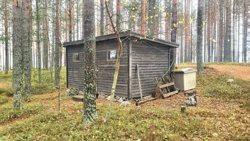 Hirsimökki Honka ~43 m² (1973) + rantasauna et savusauna, 3 610 m² et ~70 m de rive privée Pyhäselkä — Nieminen / Rääkkylä — 8