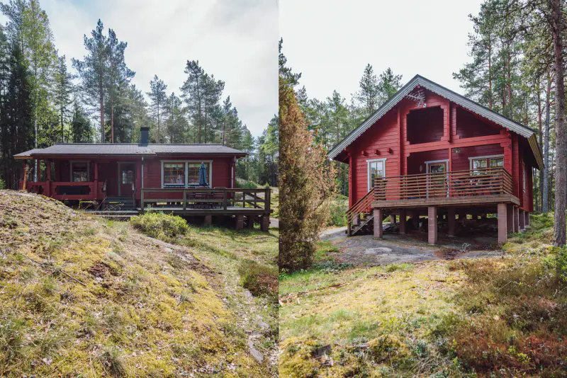Hirsihuvila ~55 m² + maison d’amis et rantasauna, ~2,75 ha et rive mer — Älgö / Raasepori — 4