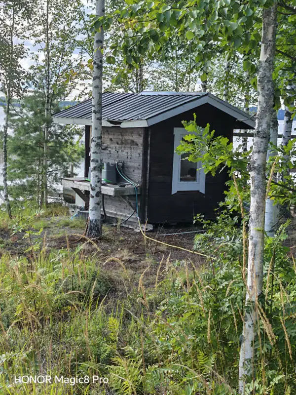 Chalet rive Saimaa près Linnansaari — Vaahersalo (Rantasalmi), 83 m², 5 030 m², ~100 m rive — 18
