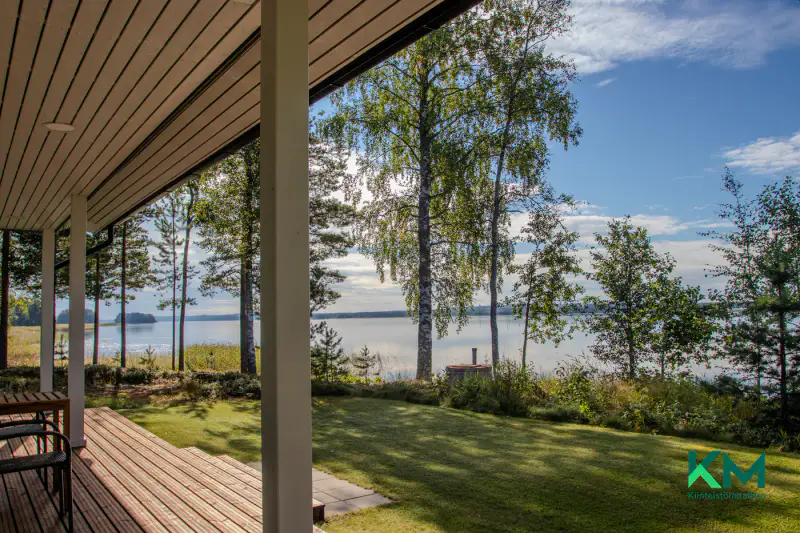 Maison neuve 2024 (~68 m²) + rantasauna, ~500 m rive Saimaa/Haukivesi, 3,8 ha — Vaahersalo / Rantasalmi — 2
