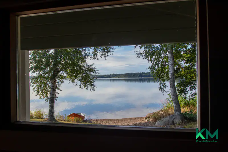 Maison neuve 2024 (~68 m²) + rantasauna, ~500 m rive Saimaa/Haukivesi, 3,8 ha — Vaahersalo / Rantasalmi — 15