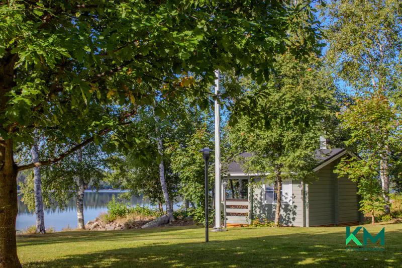 Maison neuve 2024 (~68 m²) + rantasauna, ~500 m rive Saimaa/Haukivesi, 3,8 ha — Vaahersalo / Rantasalmi — 11