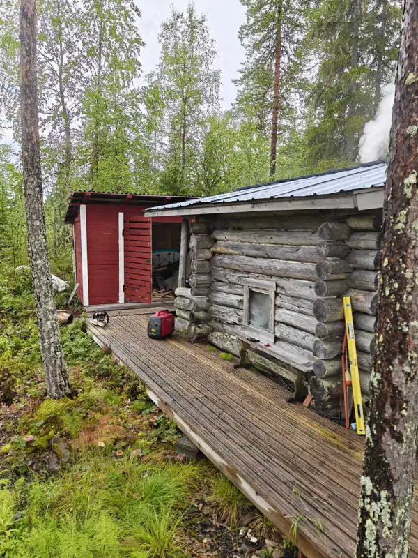 Mökki ~24 m² en rondins, rive lacustre, 19 900 m² — Kuha / Ranua — 6