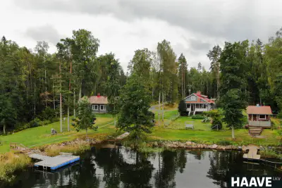Ensemble mer ~108 m² (1990) + 2 saunas, >1 ha rive, Voiluoto — Rauma — 1