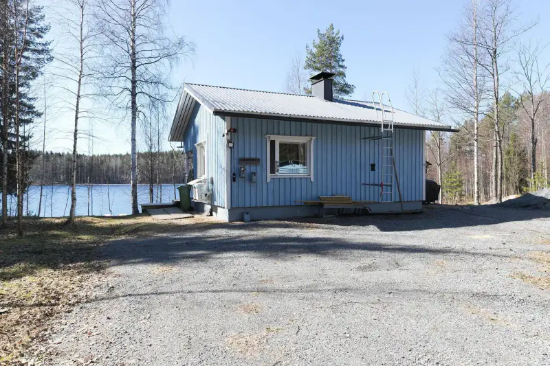 Mökki ~36 m² (2006) + sauna à bois, 4 761 m² et ~80 m de rive privée sur l’Armisvesi — Myhinpää / Rautalampi — 9