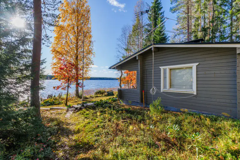 Chalet en rondins (30,6 m²) + sauna extérieur, 2 435 m² et 73 m de rive sable sur le Sonkajärvi — Sonka, Rovaniemi — 3