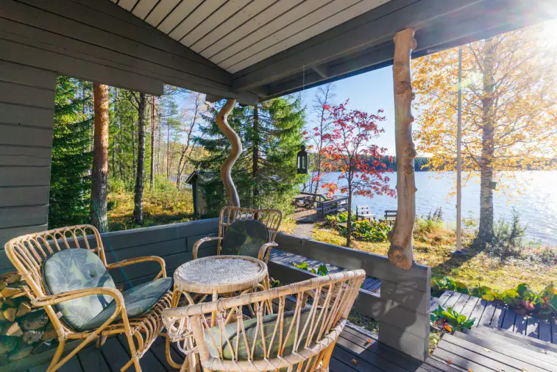 Chalet en rondins (30,6 m²) + sauna extérieur, 2 435 m² et 73 m de rive sable sur le Sonkajärvi — Sonka, Rovaniemi — 8