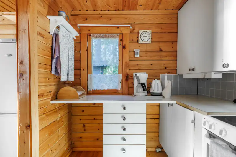 Chalet en rondins (30,6 m²) + sauna extérieur, 2 435 m² et 73 m de rive sable sur le Sonkajärvi — Sonka, Rovaniemi — 13