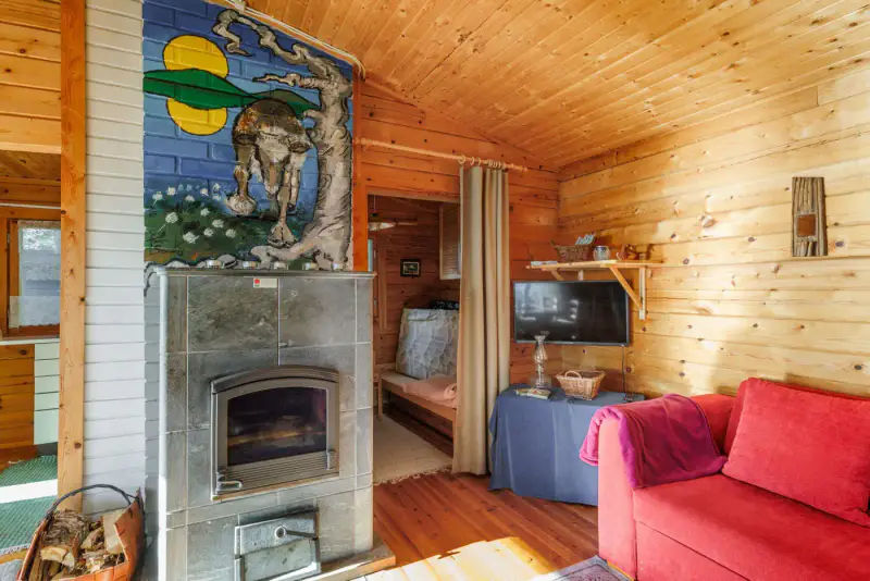 Chalet en rondins (30,6 m²) + sauna extérieur, 2 435 m² et 73 m de rive sable sur le Sonkajärvi — Sonka, Rovaniemi — 12