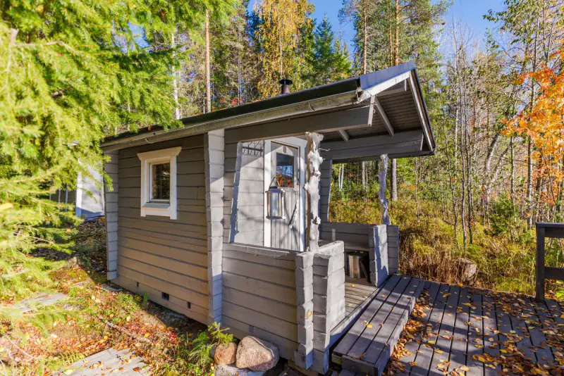 Chalet en rondins (30,6 m²) + sauna extérieur, 2 435 m² et 73 m de rive sable sur le Sonkajärvi — Sonka, Rovaniemi — 5