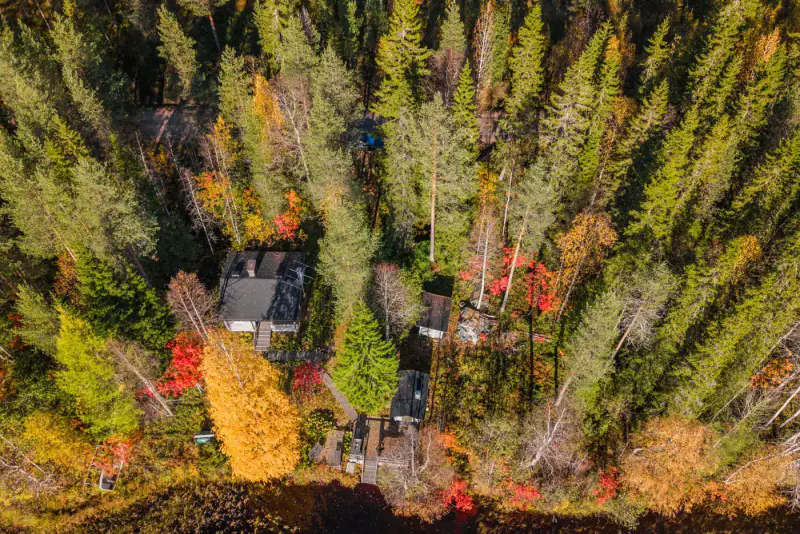 Chalet en rondins (30,6 m²) + sauna extérieur, 2 435 m² et 73 m de rive sable sur le Sonkajärvi — Sonka, Rovaniemi — 17