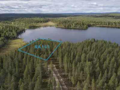 Terrain vacant 5 351 m², rive rocheuse Venejärvi — Autti / Rovaniemi — 1