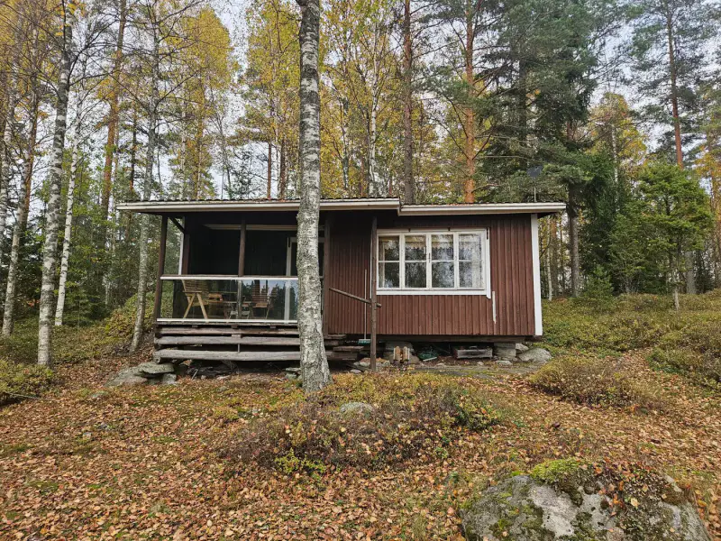 Mökki traditionnel (1960) + sauna de rive en rondins (1985), 2 330 m² et rive privée de sable sur la Saimaa — Salosaari / Ruokolahti — 8