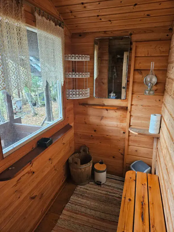 Mökki traditionnel (1960) + sauna de rive en rondins (1985), 2 330 m² et rive privée de sable sur la Saimaa — Salosaari / Ruokolahti — 14