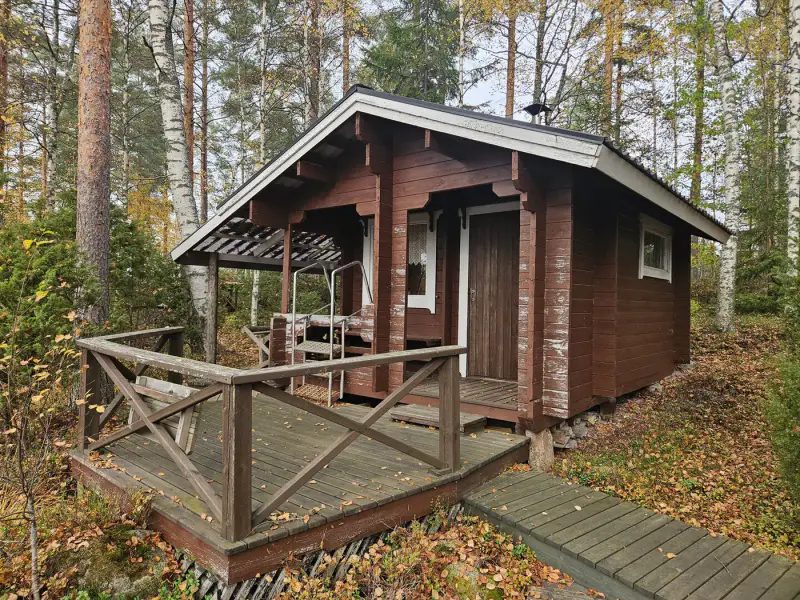 Mökki traditionnel (1960) + sauna de rive en rondins (1985), 2 330 m² et rive privée de sable sur la Saimaa — Salosaari / Ruokolahti — 7
