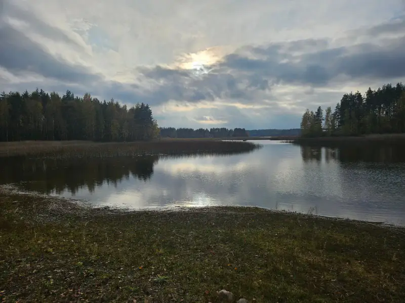Mökki traditionnel (1960) + sauna de rive en rondins (1985), 2 330 m² et rive privée de sable sur la Saimaa — Salosaari / Ruokolahti — 2