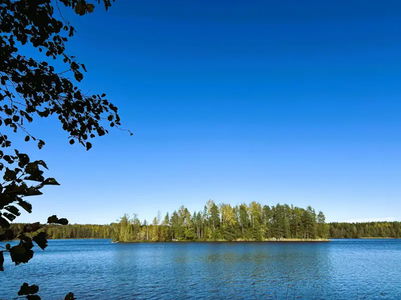 Mökki ~34,5 m² (1967) + sauna séparée à bois, 2 050 m² et rive privée sur le Vahterusjärvi — Kaiturinpää / Ruokolahti — 2