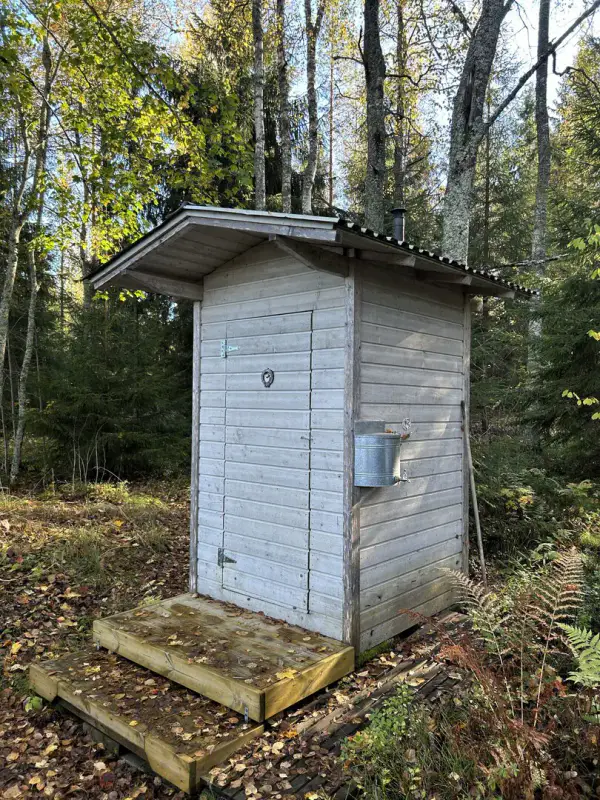 Mökki ~34,5 m² (1967) + sauna séparée à bois, 2 050 m² et rive privée sur le Vahterusjärvi — Kaiturinpää / Ruokolahti — 16