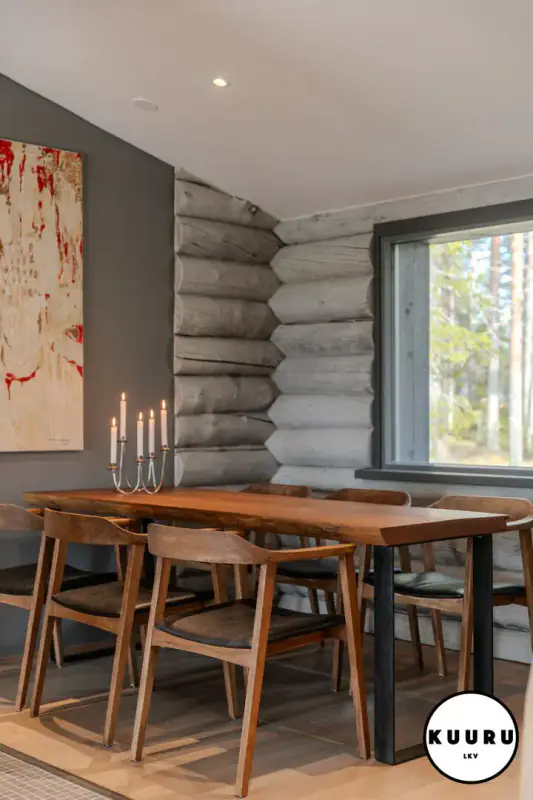 Villa kelohirsi ~89 m² (2009) + maison d’amis, 39 ha et jusqu’à 720 m de rive — Hautajärvi / Salla — 16