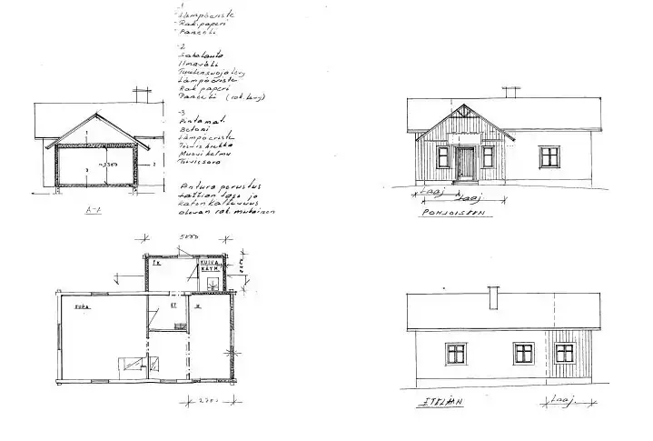 Ensemble idyllique ~69 m² (1920), rive mer Nuuttiniemenlahti, 3 133 m² — Sauvo — 2