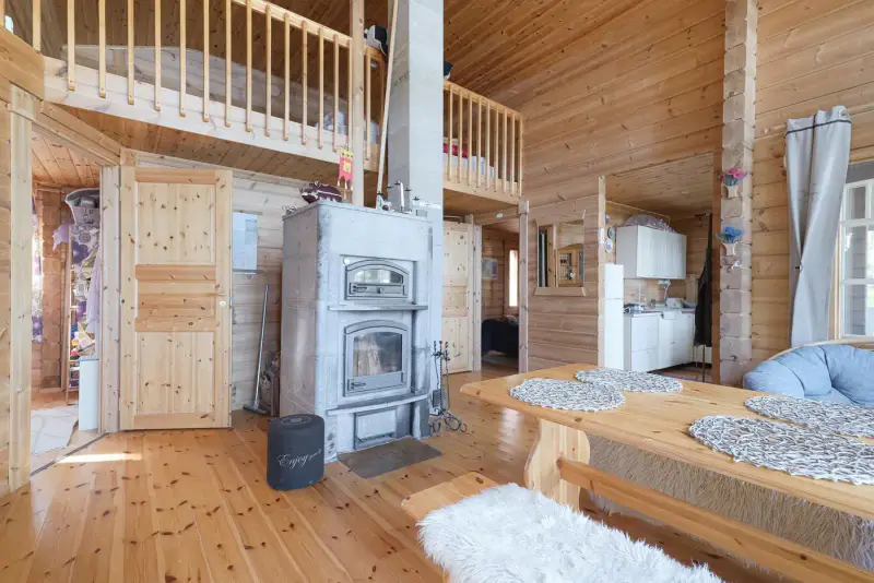 Hirsi 2013 + sauna 2013, île Suomensalo, rive Kuolimo, 4 400 m² — Savitaipale — 4
