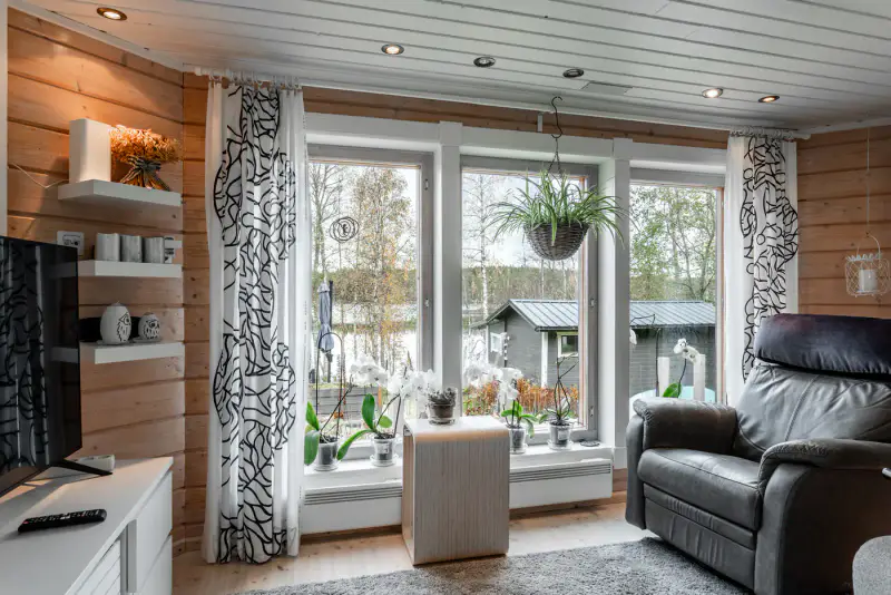 Chalet Kontio ~62 m² (2004) année-ronde + sauna de rive, 6 960 m² et plage de sable — Vuokalanjärvi / Säimen — 11