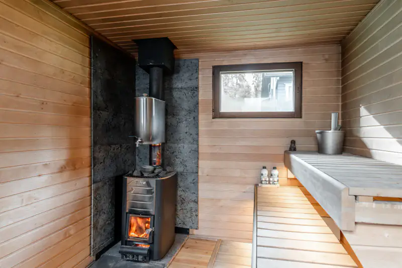 Chalet Kontio ~62 m² (2004) année-ronde + sauna de rive, 6 960 m² et plage de sable — Vuokalanjärvi / Säimen — 13