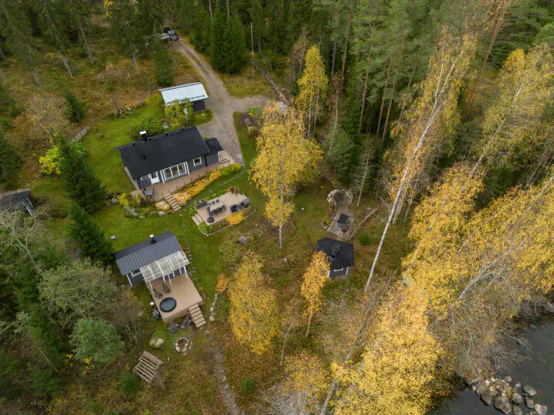 Chalet Kontio ~62 m² (2004) année-ronde + sauna de rive, 6 960 m² et plage de sable — Vuokalanjärvi / Säimen — 14