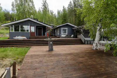 Ensemble mökki, plage sable Puruvesi / Saimaa, 4 000 m² — Savonlinna — 1