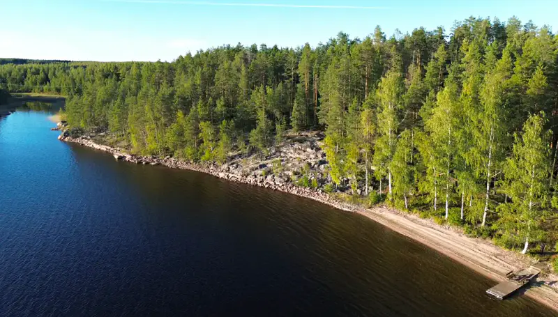 Ensemble Saimaa ~3,9 ha + plage sable, mökki 88 m² (1981) — Pietolansaari / Savonlinna — 4