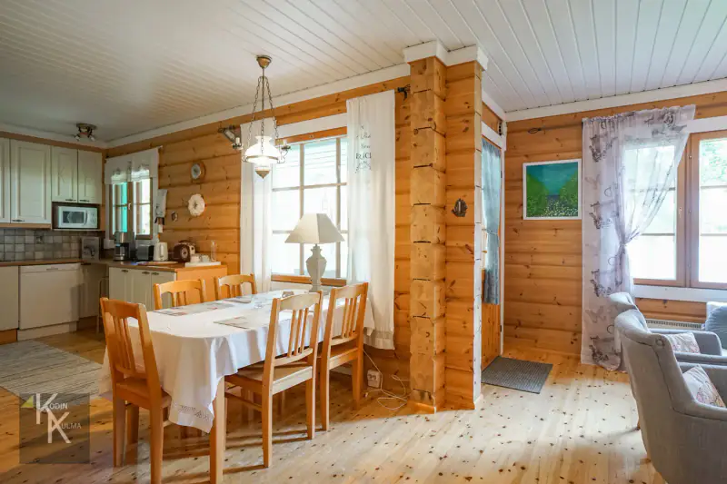Hirsimökki ~88 m² (2003) + sauna, 4 250 m², Puruvesi / Saimaa — Hiukkajoki / Savonlinna — 10