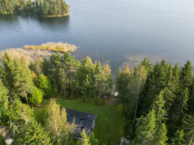 Hirsimökki ~88 m² (2003) + sauna, 4 250 m², Puruvesi / Saimaa — Hiukkajoki / Savonlinna — 1