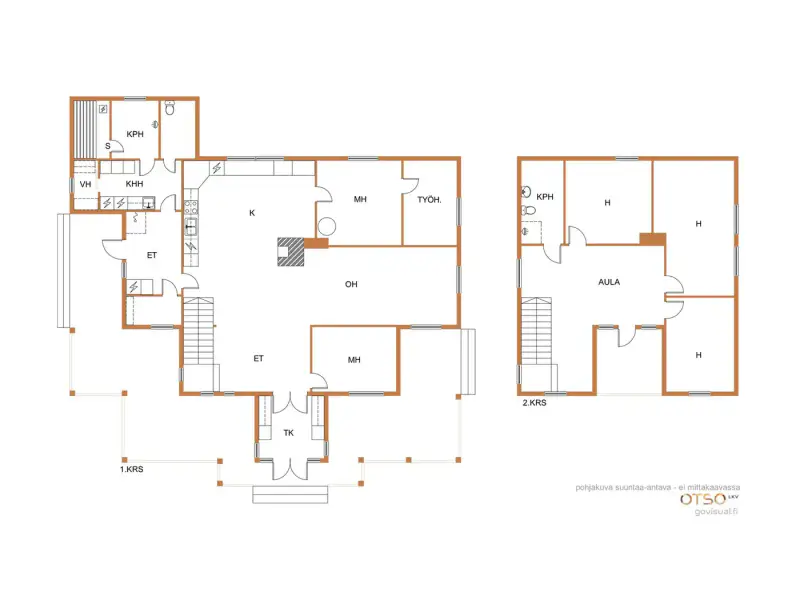 Maison ~250 m² (2010) + sauna, 1,88 ha, Lavasjärvi — Sammi / Siikainen — 7
