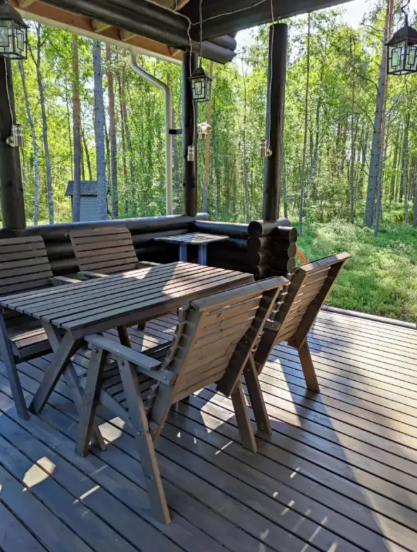 Chalet en rondins rive mer — Siikajoki Merikylänlahti — 4