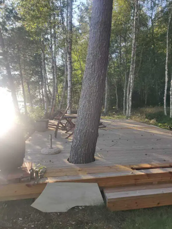 Mökki rondins ~50–68 m² (1990), 7 600 m², ~75 m rive Mankilanjärvi — Mankila / Siikalatva — 14