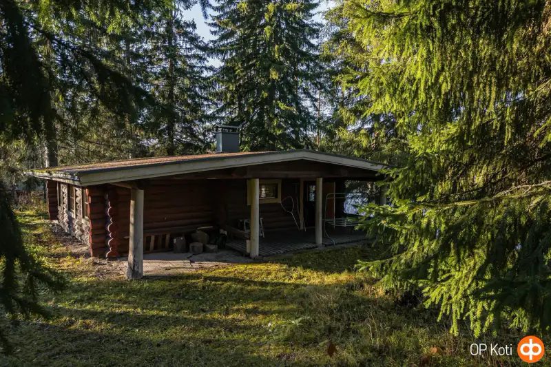 Chalet en rondins ronds (81 m²) à rénover, 4 620 m² et ~200 m de rive privée sur le Pieni-Sulkava — Siilinjärvi — 11
