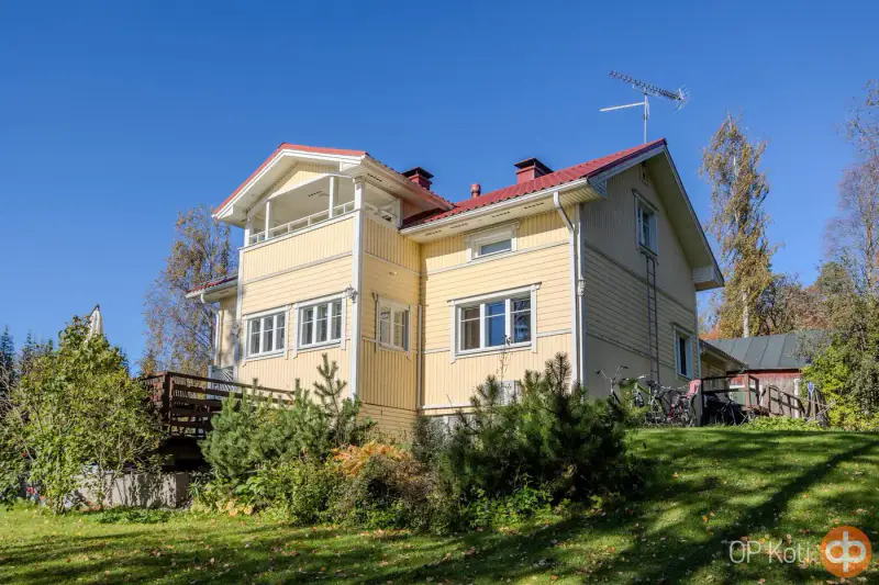 Maison en rondins 172 m² (1942) avec diagnostic, rantasauna, 3 000 m² et rive privée sur le Pitkäjärvi — Pöljä / Siilinjärvi — 7
