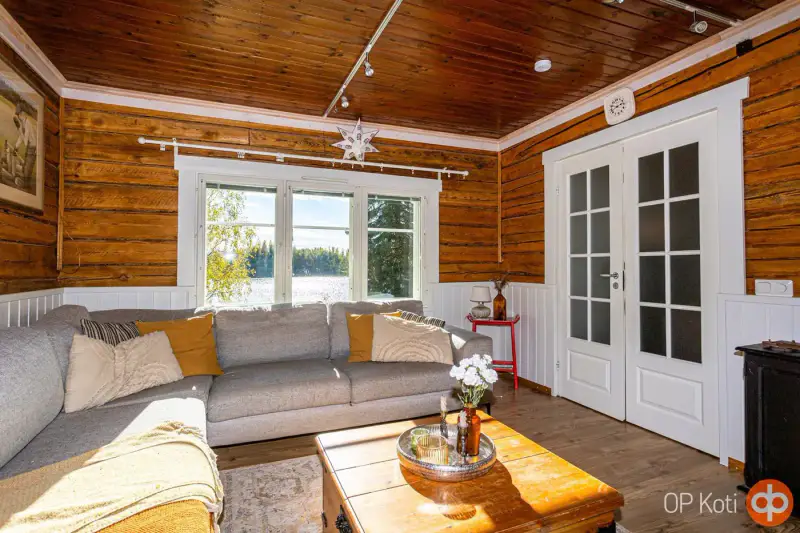 Maison en rondins 172 m² (1942) avec diagnostic, rantasauna, 3 000 m² et rive privée sur le Pitkäjärvi — Pöljä / Siilinjärvi — 13