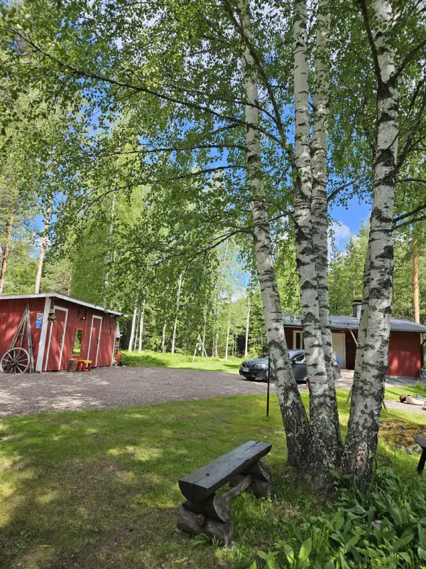 Mökki ~45-48 m² (1991) + sauna à bois et chalet d’invités, 4 210 m² au bord d’un étang privé avec ponton — Terttilä / Somero — 5