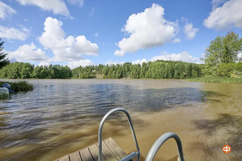 Mökki ~30 m² + sauna rondins + guest, rive Saarentaanjärvi, 2 000 m² — Somero — 2