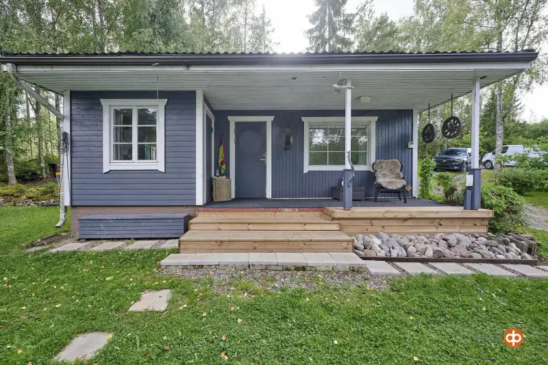 Mökki ~30 m² + sauna rondins + guest, rive Saarentaanjärvi, 2 000 m² — Somero — 4