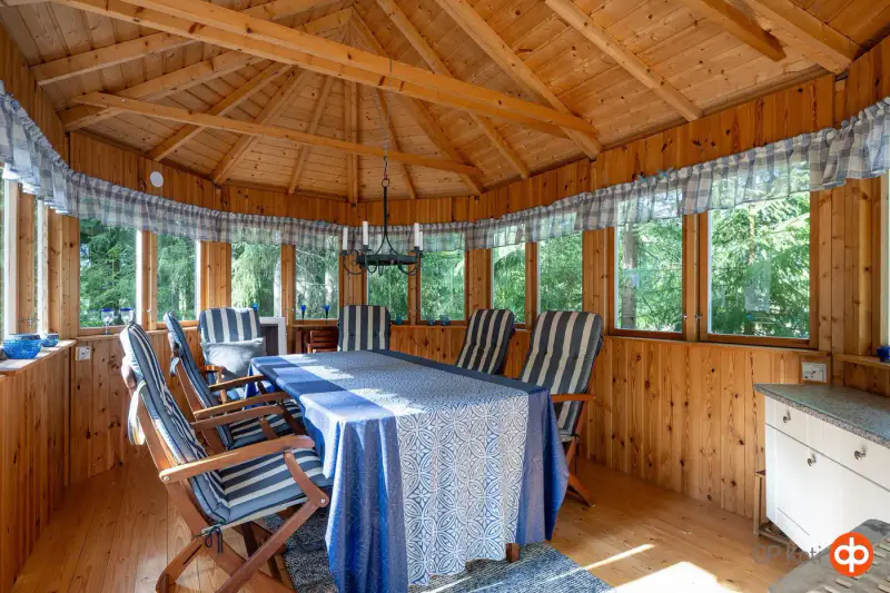 Chalet 2001 (52 m²) + sauna à fumée, deux propriétés de 2,87 ha avec rive privée sur le Siikjärvi — Somerniemi, Somero — 16