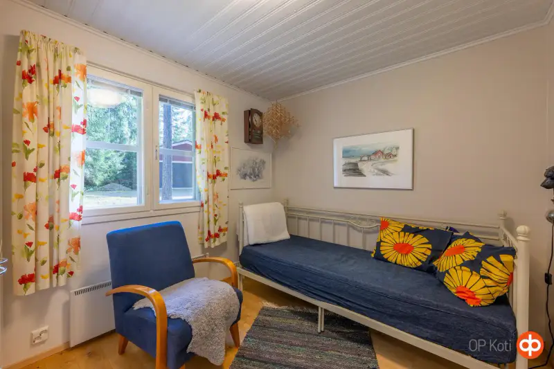 Chalet 2001 (52 m²) + sauna à fumée, deux propriétés de 2,87 ha avec rive privée sur le Siikjärvi — Somerniemi, Somero — 11