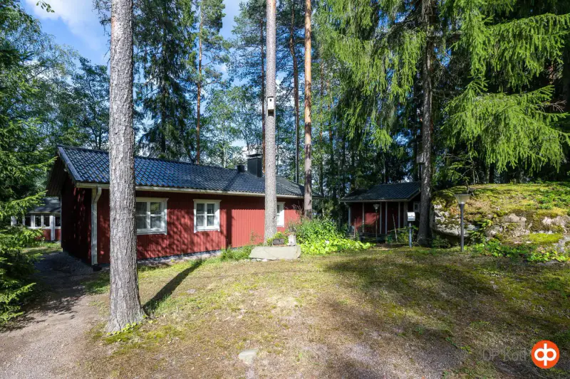 Chalet 2001 (52 m²) + sauna à fumée, deux propriétés de 2,87 ha avec rive privée sur le Siikjärvi — Somerniemi, Somero — 6